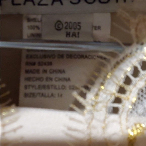 NWT VINTAGE PLAZA SOUTH PANTSUIT CREAM WITH LACE IN SUIT JACKET SIZE 14 (3 pces) - Picture 9 of 12